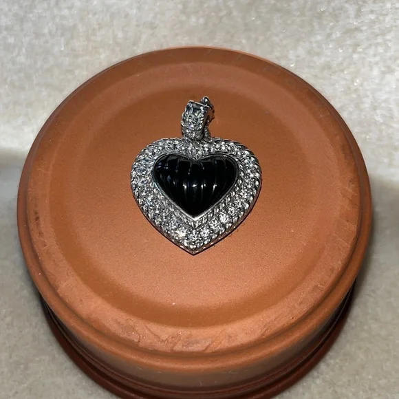 Judith Ripka sterling heart enhancer - Picture 2 of 5